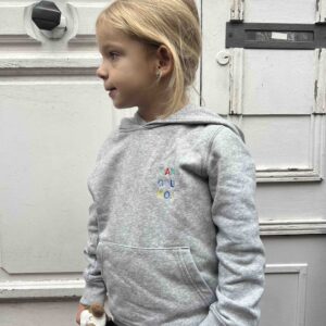 Hoodie Gris mini Personnalisable