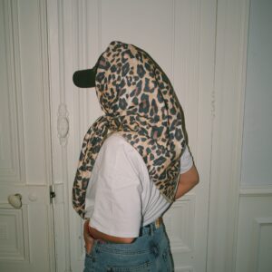 Bandana Double Gaze de Coton Léopard - personnalisable