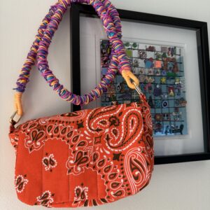 Sac Miko / Orange - Anse longue bleu orange violet (Vente Flash)