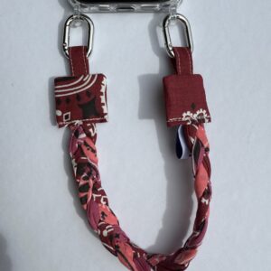 Poignet de téléphone Bordeaux - Fuchsia et Rose