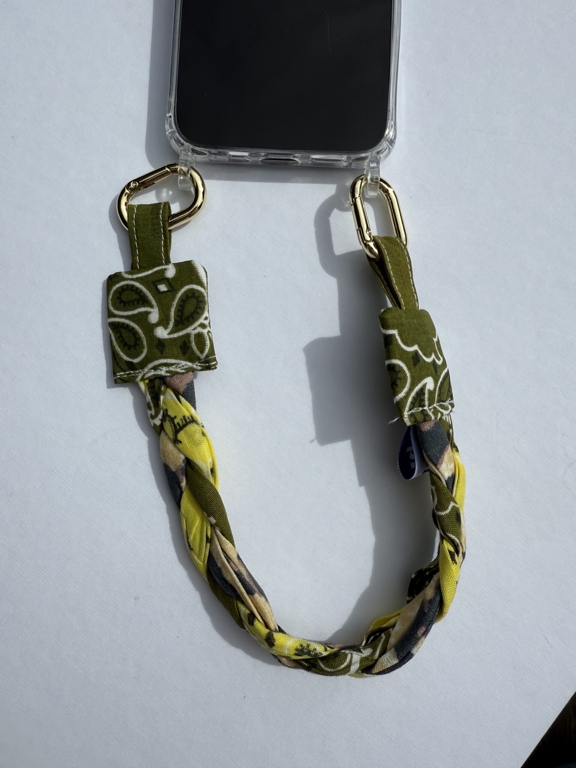 Poignet de téléphone Kaki, Léopard et Citron