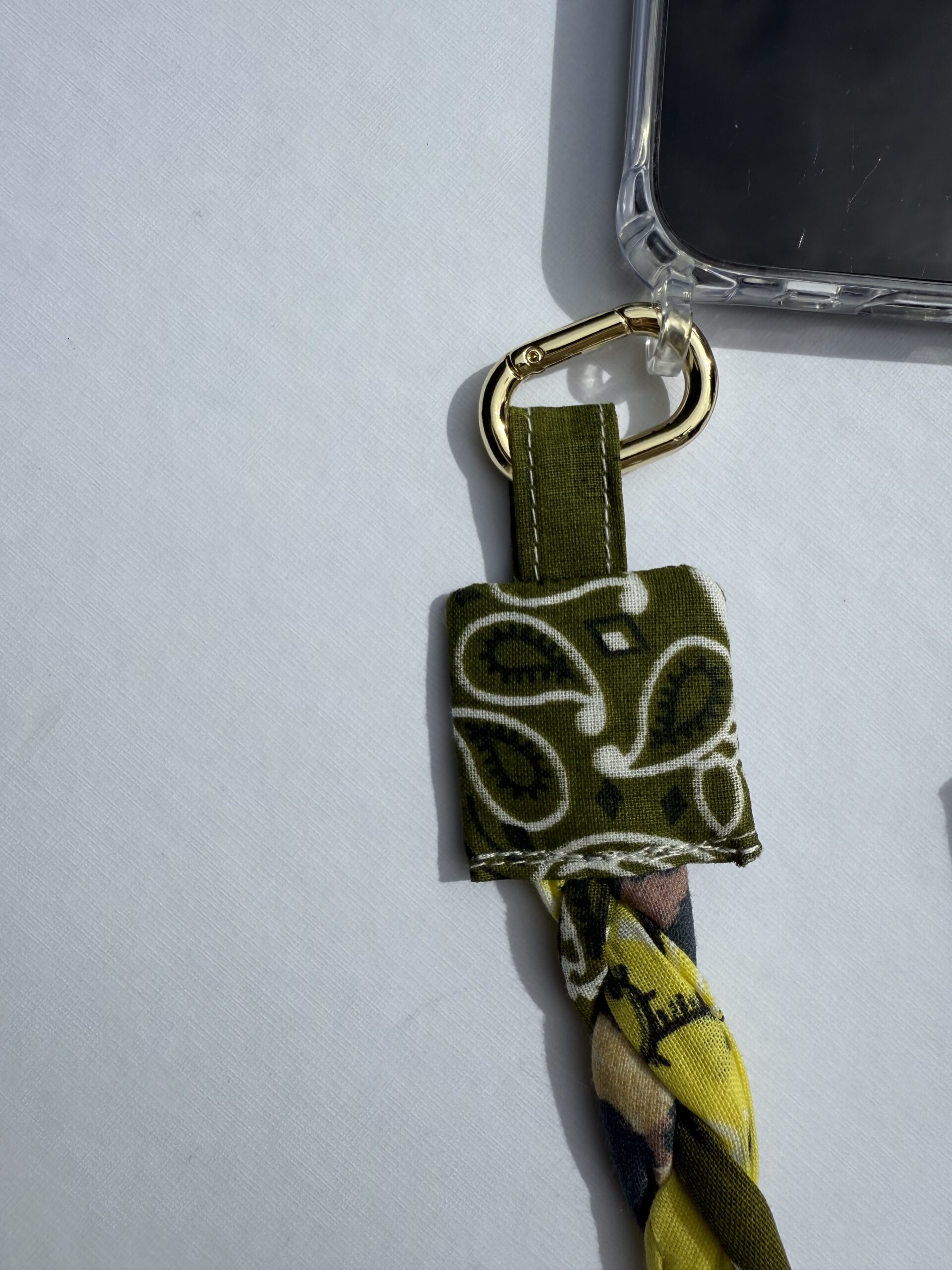 Poignet de téléphone Kaki, Léopard et Citron