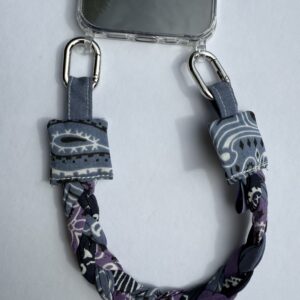 Poignet de téléphone Chambray, Lilas, Marine