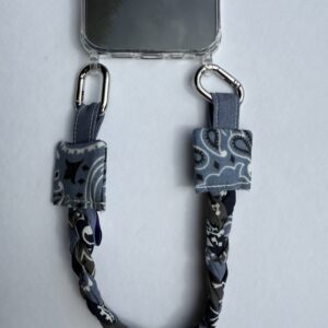 Poignet de téléphone Chambray, Gris Marine