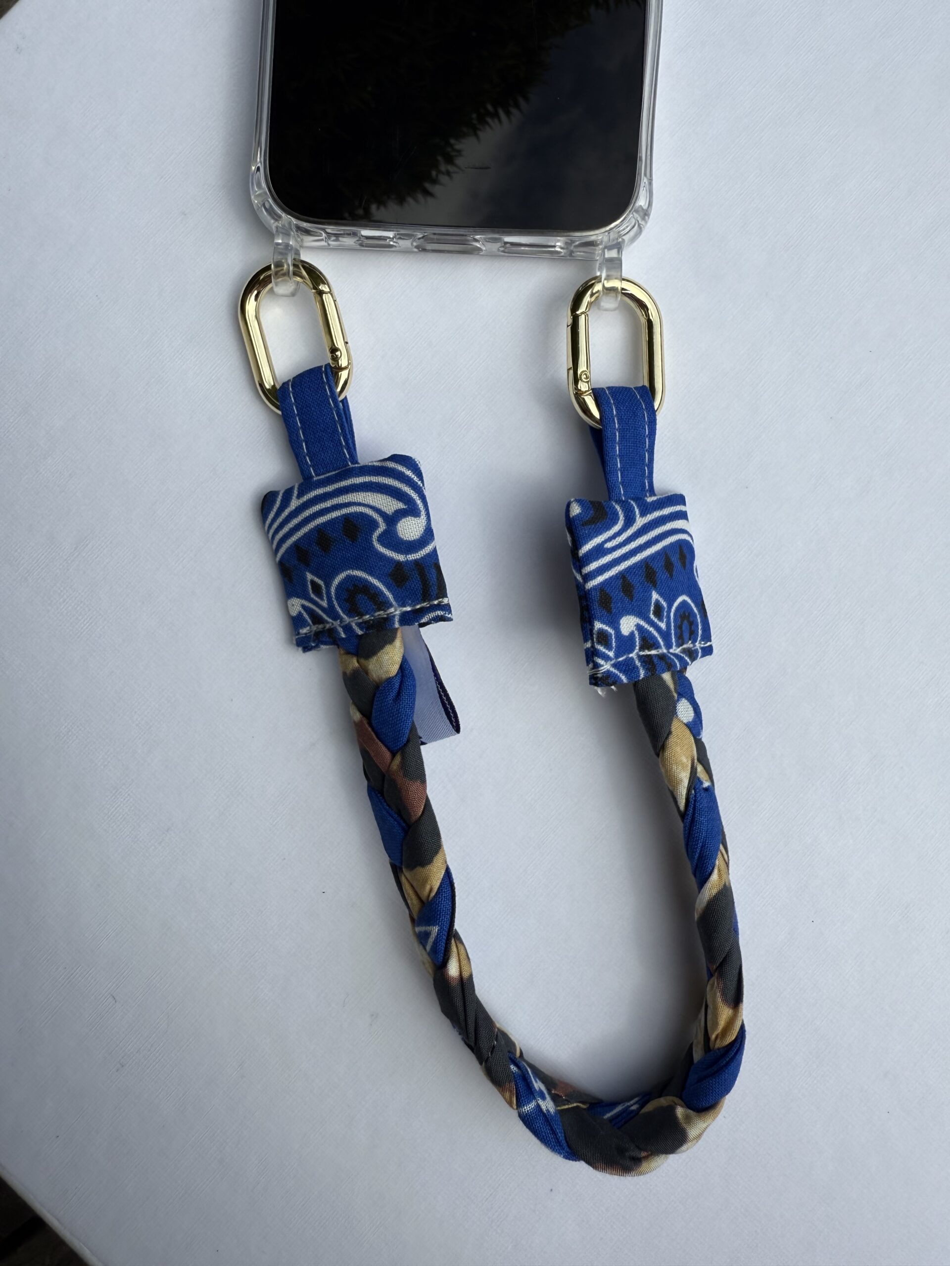 Poignet de téléphone Majorelle et léopard