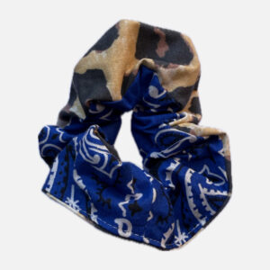 chouchou léopard / bandana Majorelle