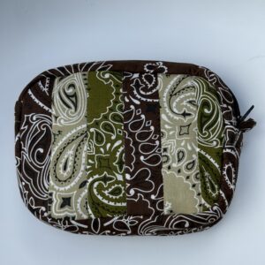 Trousse marron - beige