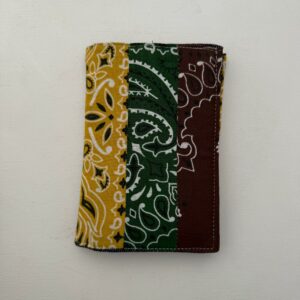 Protège passeport moutarde - sapin